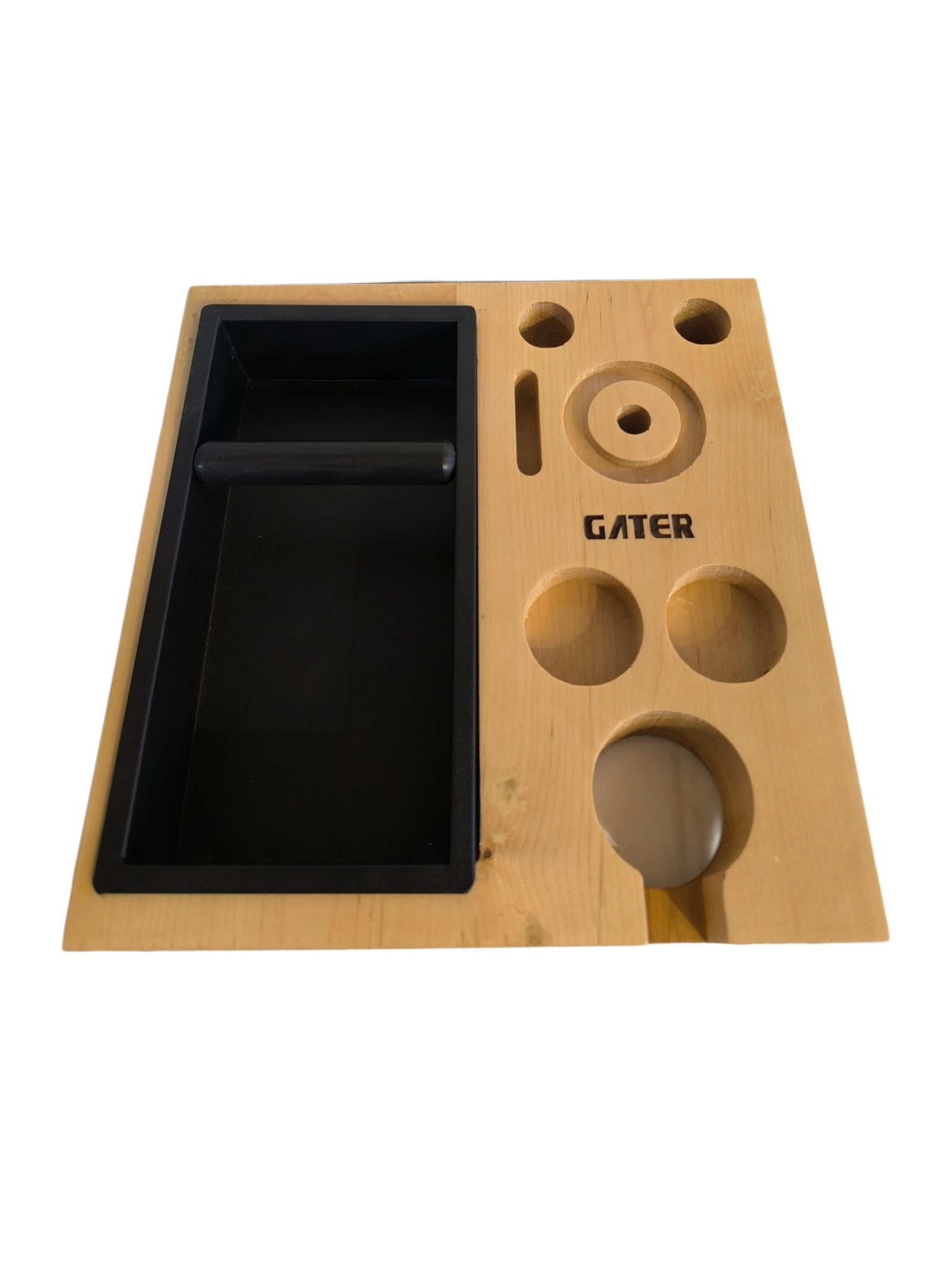 استند چوبی  تجهیزات اسپرسو ساز سایز 51 با ناک باکس فلزی